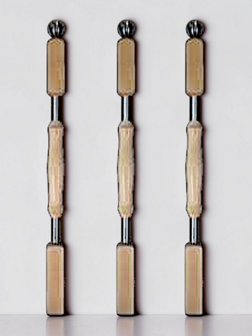 Treppenpfosten - Geländerpfosten Holz / Stahl Form Nr. HS10