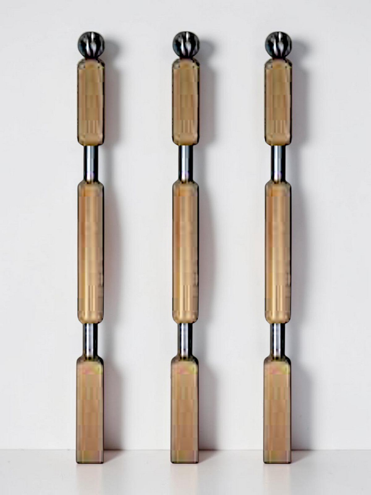 Treppenpfosten - Geländerpfosten Holz / Stahl Form Nr. HS09